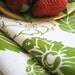 STRAWBERRY FIELD hand screen printed tea towel