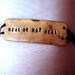 LAST ONE The Hunger Games Inspired "Real Or Not Real" Handstamped Bracelet