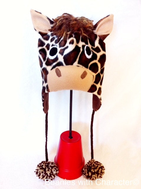 Baby Giraffe Hat  as seen on TV with Kruk and Kuip and Brandon Belt SF Giants