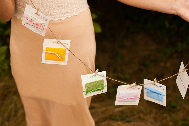 Custom Paper Party Garland - Mini Seed Favors