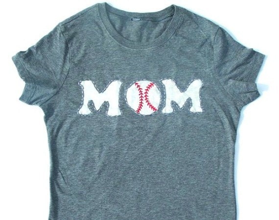HAND STITCHED/Baseball Mom shirt with name/number...CLICK on the shirt to check out the detailing of the stitches