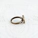 Black polka dot ring, delicate jewelry, spring fashion, simple jewellery