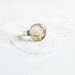 Small floral ring, flower jewellry, nature, garden, pink flower ring