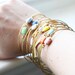 Vintage Brass Zig Zag Bangle, Geometric Bangle, Stackable Bracelet, Charm Bracelet, Chevron Bangle