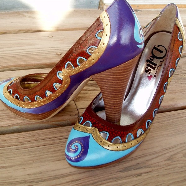 Deucie Watusi painted shoes W6.5