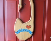 Wooden Goose Welcome Wall Art