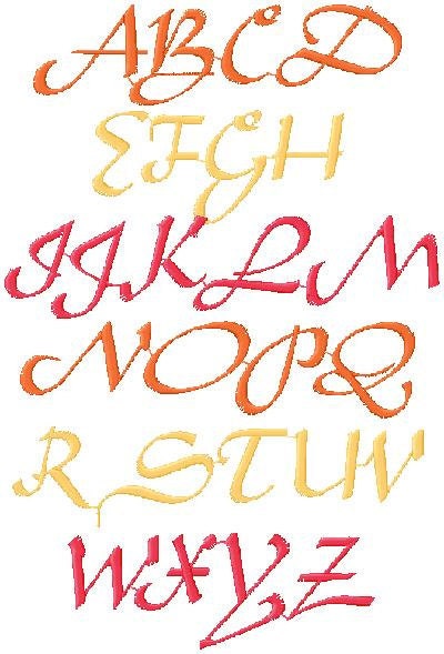 Arabic/Aladdin Inspired Machine Embroidery design Font, Monogram