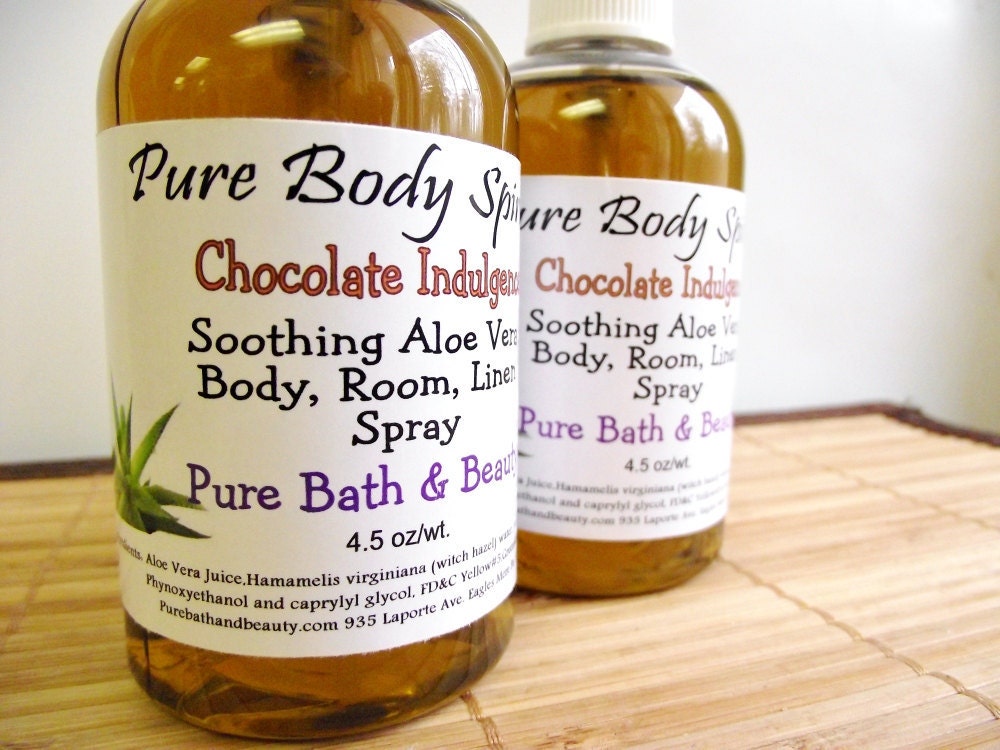 Chocolate Body Spray Room or Linen Spritzer 4.5 oz