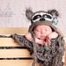 Little Raccoon Crochet Baby Hat