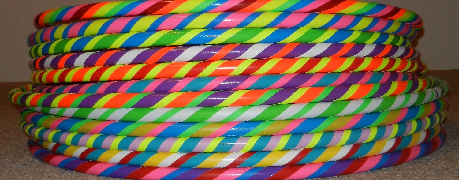 Collapsible Hula Hoop Custom Made - Design Your Own Spiral Hoop - Any Color & Size
