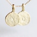 Additional Gold Initial Circle - single add-on initial, personalized letter gift