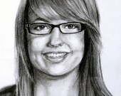 11 x 14 inch Custom Charcoal Drawing From Your Photo - Single Portrait