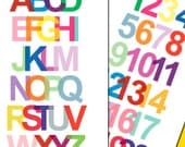 Alphabet and Numbers Art Prints - (2) 11 x 17 ABCs and 123s Posters