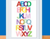 Alphabet Art Print - 11 x 17 ABC Poster