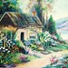 1954 Oil Painting The End of the Road