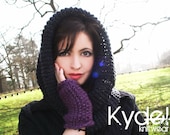 Cowl Neckwarmer Snood Hand Knit Grey Black Brown Womens Neck Warmer Winter Accessories Spring Fashion
