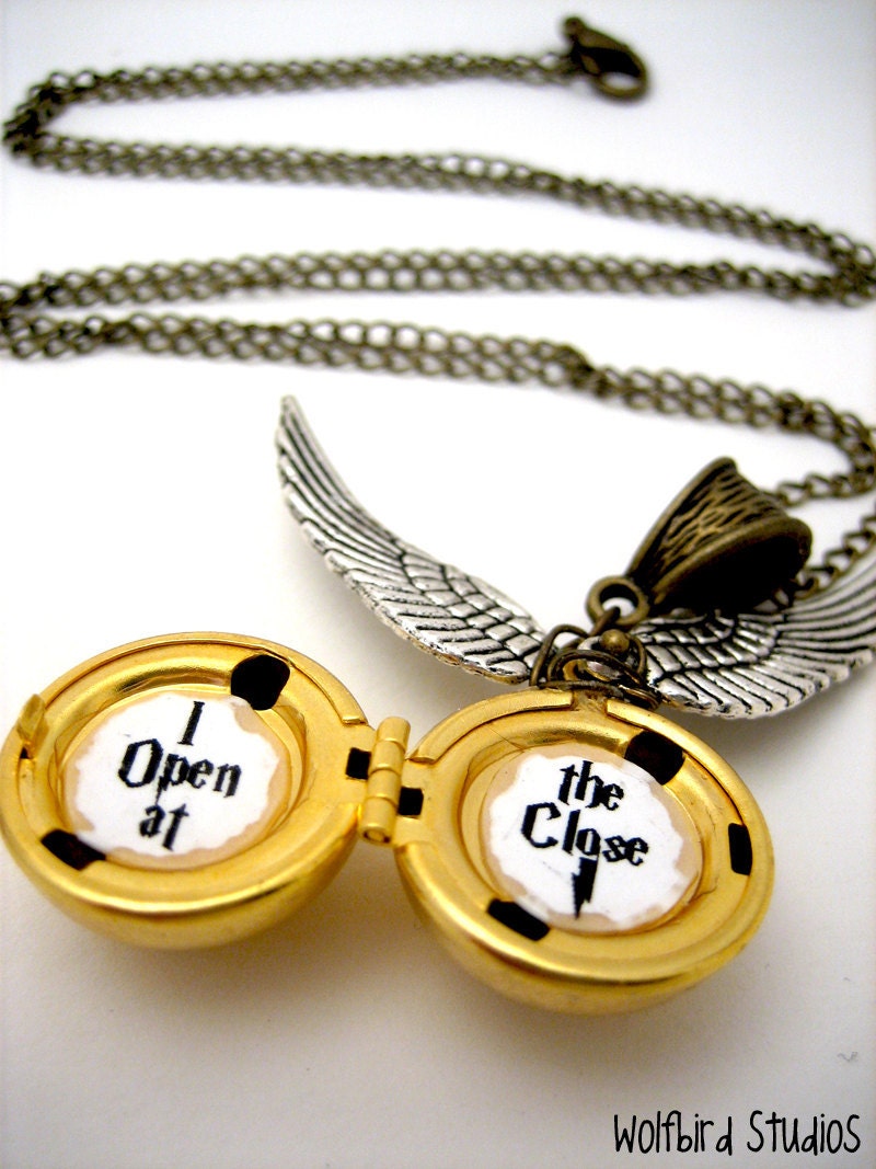 Golden Snitch Locket - I Open at the Close