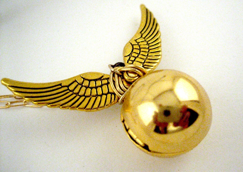 Golden Snitch Locket - I Open at the Close