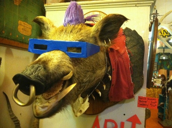 TMNT Bebop Taxidermy Sculpture