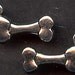 TWO Silver Plated Charms. Dog BONES. FREE Gift with Order.