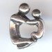 TWO Silver Plated Charms. MOTHER W/CHILD. Free Gift with Order.