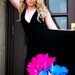 LIMITED EDITION Midnight Blossoms Braided Halter Jersey Glam Gown