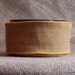 Burlap Wired Ribbon 2 1/2" Russet Brown Natural Jute 3 YARDS  - Offray Craft Ribbon Russet Burlap