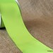 Wired Edged Satin Ribbon 2 1/2" Lime Green THREE YARDS - Offray Contessa Lemongrass