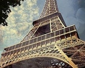 Pictures of Paris, Eiffel Tower Bokeh - Fine Art 8x10" Photography Matte Print, Paris Eiffel Tower, Gift for Her