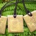 3-in-1 Mini-tile Necklace: Variegated Ochre (E-MN-10)