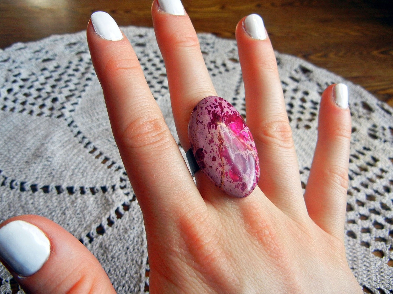 Jasper Stone Ring