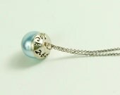 Personalized Necklace - Hand Stamped Necklace - Sweet Pea Necklace - Pearl Necklace - Three Little Pixies - Mothers Day