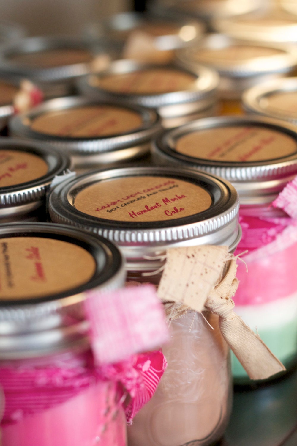 Mason Jar Soy Candle 8 oz- Any six (6)... You Pick the Scent...Mason Jar Candle...Soy Scented...Country Decor...