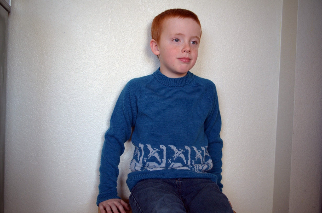 FREE SHIPPING Vintage Dinosaur Sweater