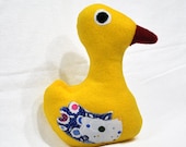 Duck Plush - Soft Yellow Fleece - shusha64