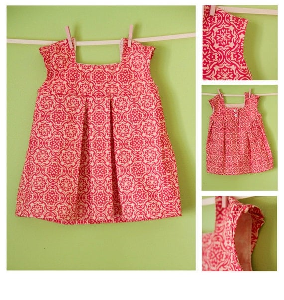 Girl's Dress Pattern PDF Sewing - The Brooke Dress Size 18m-5T