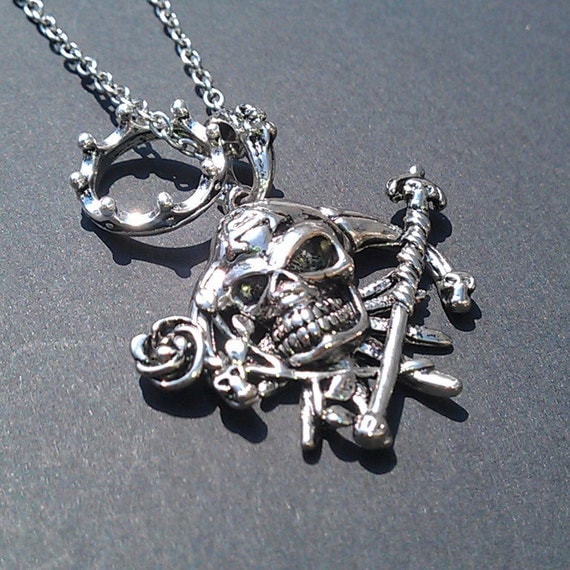 Skull Head Jester Necklace FREE SHIPPING