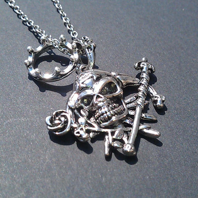 Skull Head Jester Necklace FREE SHIPPING