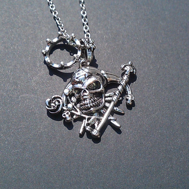 Skull Head Jester Necklace FREE SHIPPING