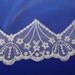 Veil, Lace veil, Vintage Lace bridal Veil, Cathedral Veil detachable from headpiece bow