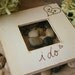 Wedding Gift I do LARGE Frame Personalized with initials in a heart plus the date - Rustic Chic for an engagement present - bridal shower
