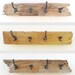 DRIFTWOOD four hook key, coat, hat, leash rack made with rustic reclaimed fence wood
