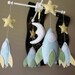 Baby Crib Mobile - Baby Mobile - Rocket Ship Mobile - Baby Nursery Mobile "Rocket Ship Ready for Blastoff"(You can pick your colors)