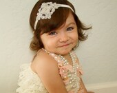 20% off entire order...Rhinestone Beaded Headband, Couture Crystal Wedding Headpiece, baby headbands, newborn headbands,