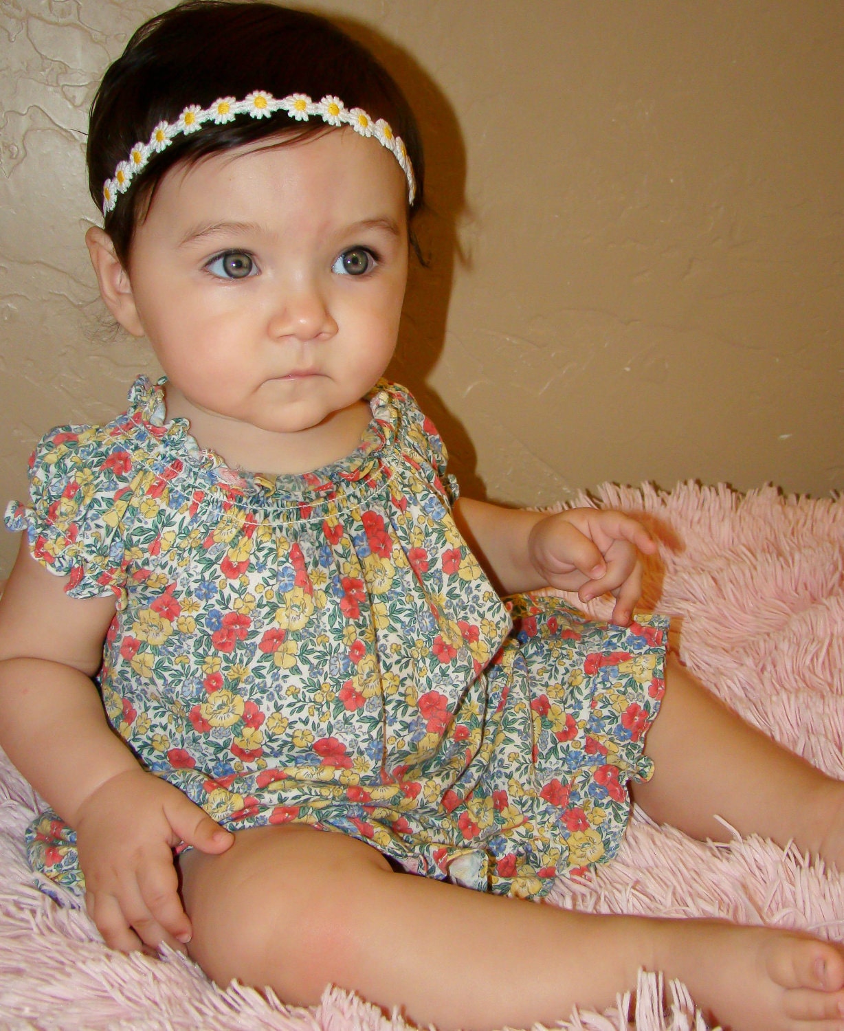 20% OFF ENTIRE ORDER. Itty bitty hippie flower headband, baby headbands, newborn headbands, infant, toddler, adult