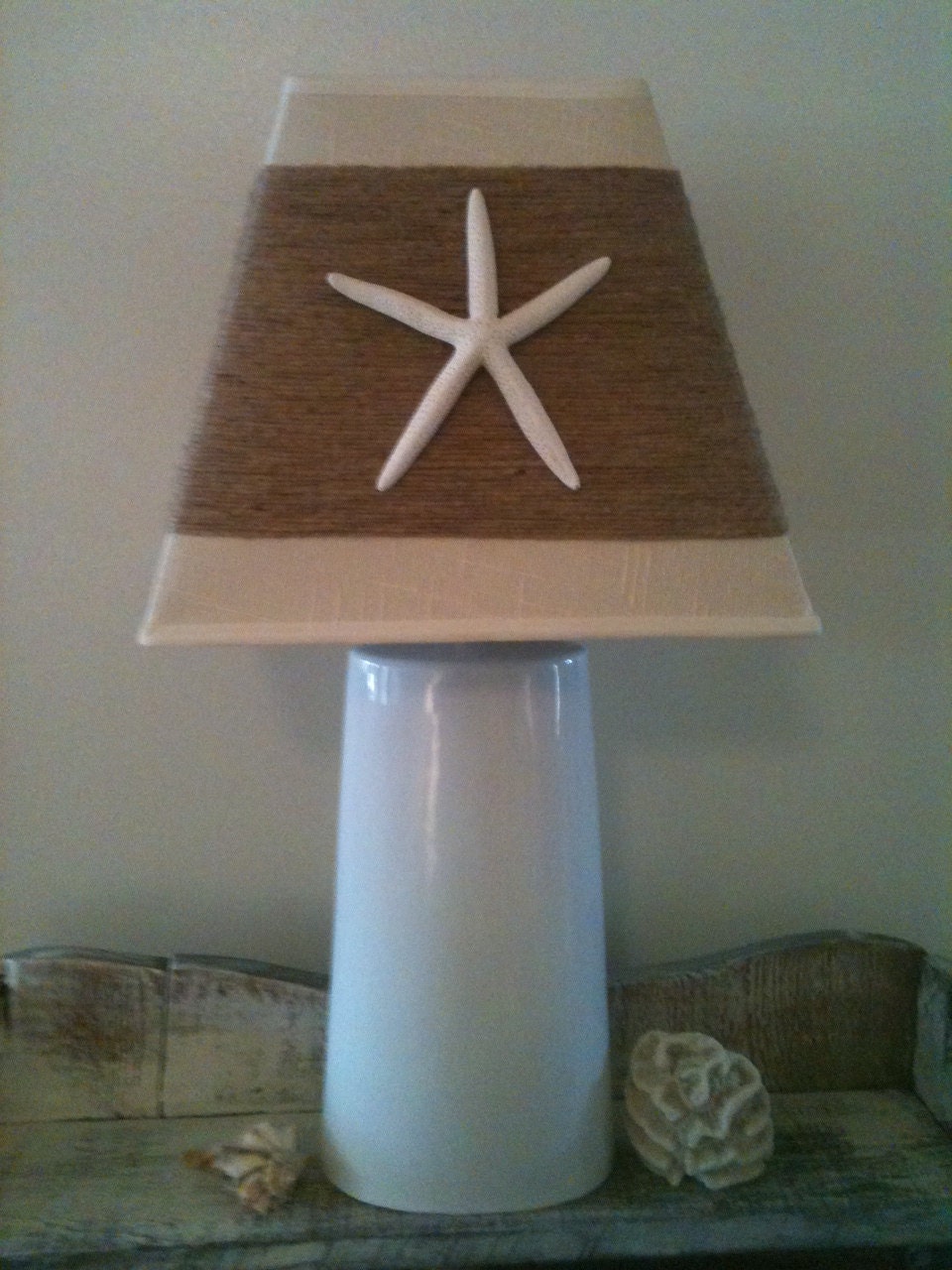 Beachy Starfish Lampshade Coastal Cool