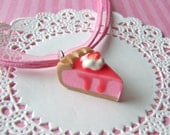 Strawberry Cream Pie Necklace
