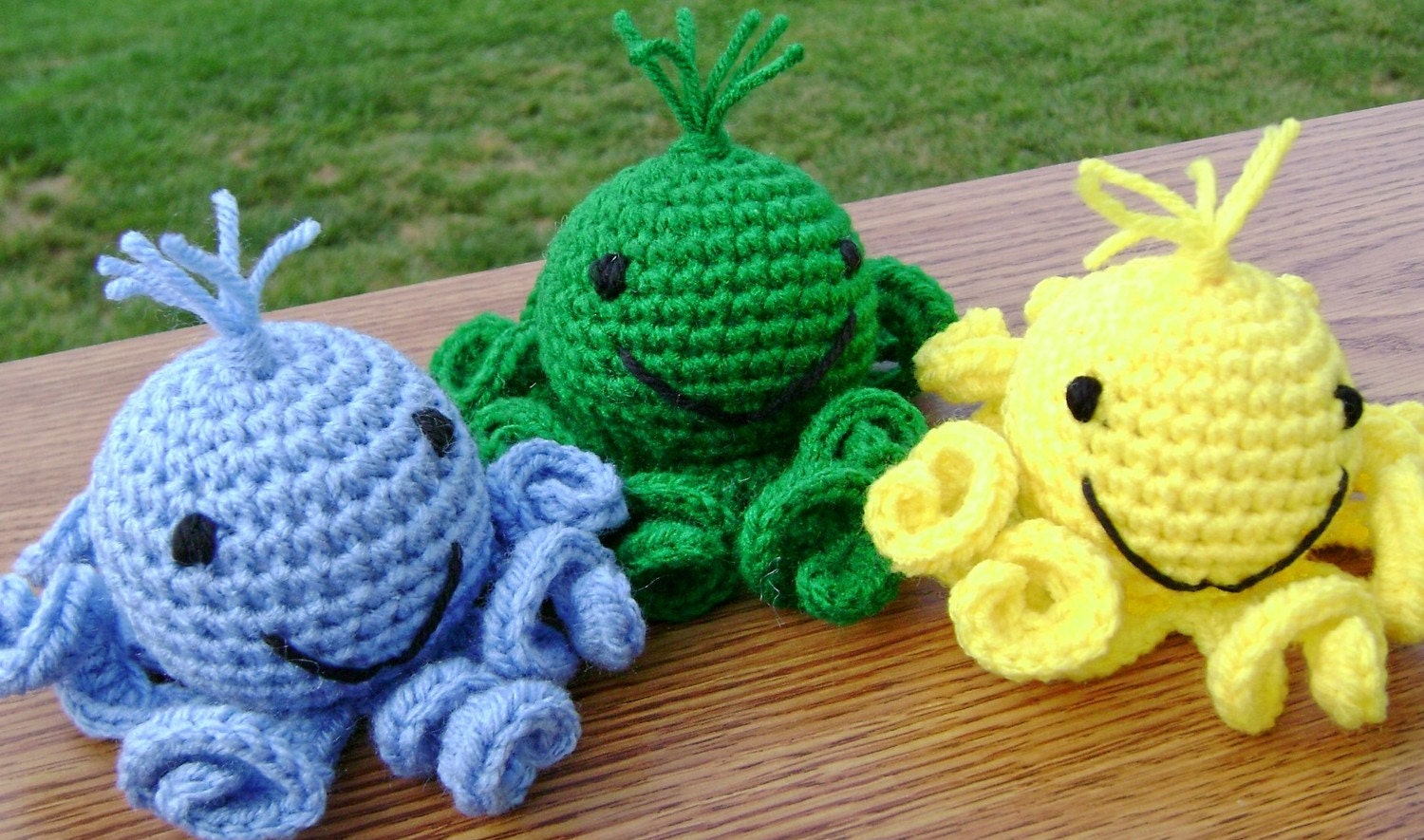 Rainbow Amigurumi Octopi - Stuffed Crocheted Toy