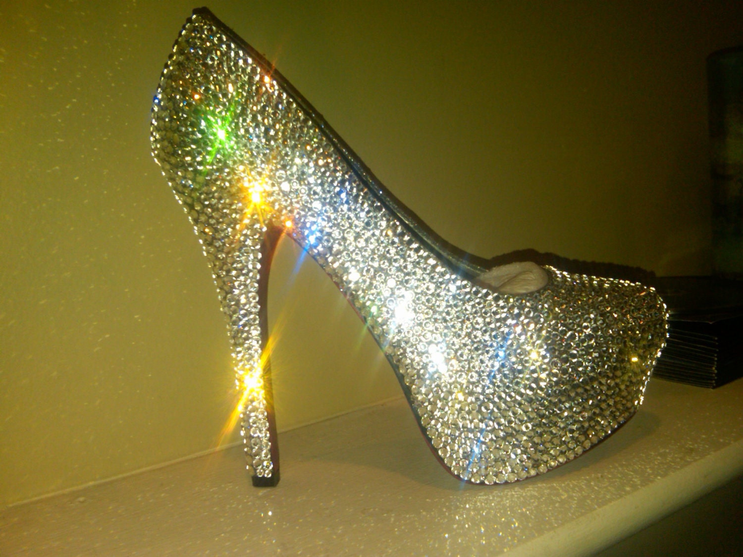 Handmade Genuine Swarovski Crystal Shoes