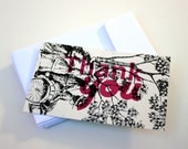 Thank You Card - in mini (Set of 6 small cards) Business Card Thank You Cards